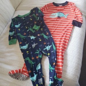 12 months 2 footed pajamas boy